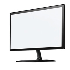 Modern Computer Monitor with Empty Screen for Display Purposes