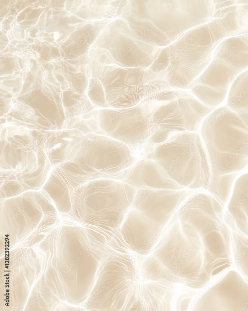 Aufkleber captivating water surface reflection with glossy texture and soft waves