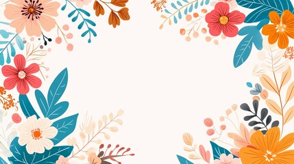 Obraz premium A beautiful floral design with vibrant colors in a bright setting