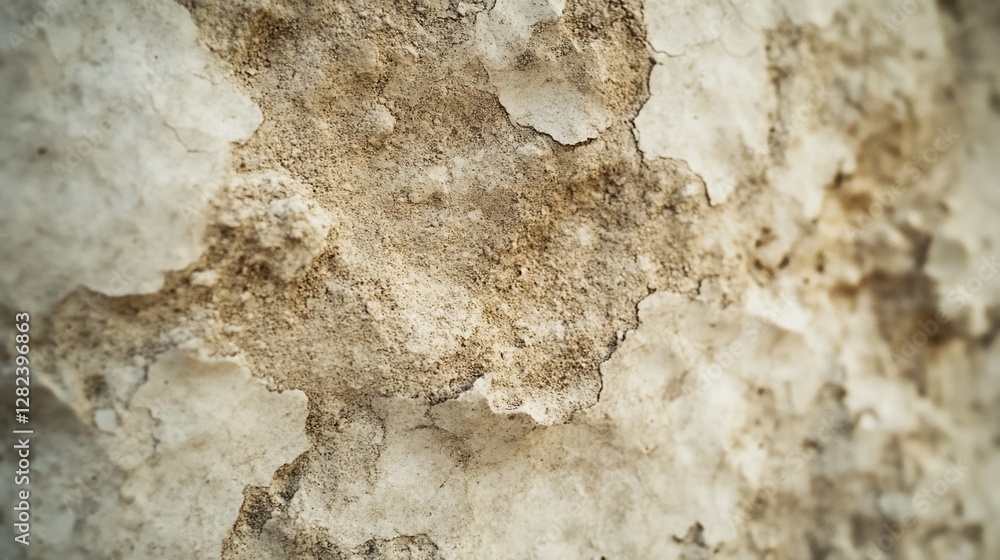 Poster Close-up of weathered, textured stone surface with variations in color and depth.
