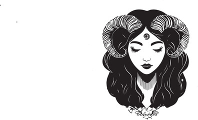 portrait of a girl with long hair