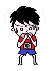 おびえるカメラ小僧