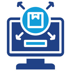 Digital Distribution Dual Tone Icon