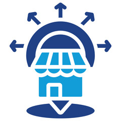 Market Expansion Dual Tone Icon