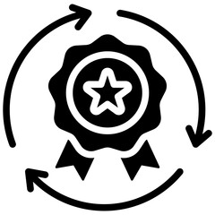 Brand Consistency Solid Black Icon