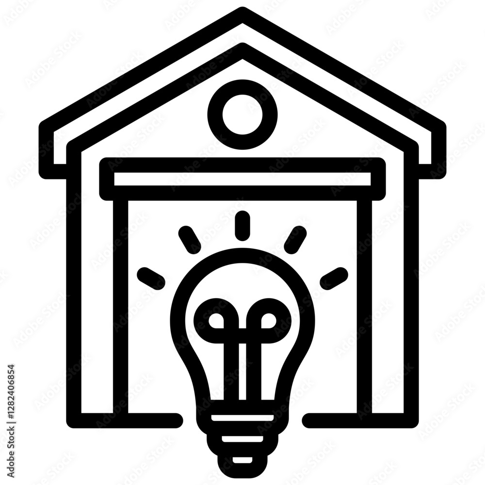 Poster storage solution outline icon