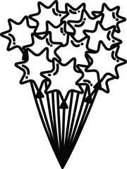 set of Organic balloon vector outline