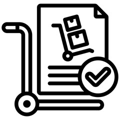 Procurement Compliance Outline Icon