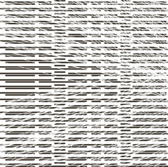 The line texture is heavily scratched diagonally and produces noise.