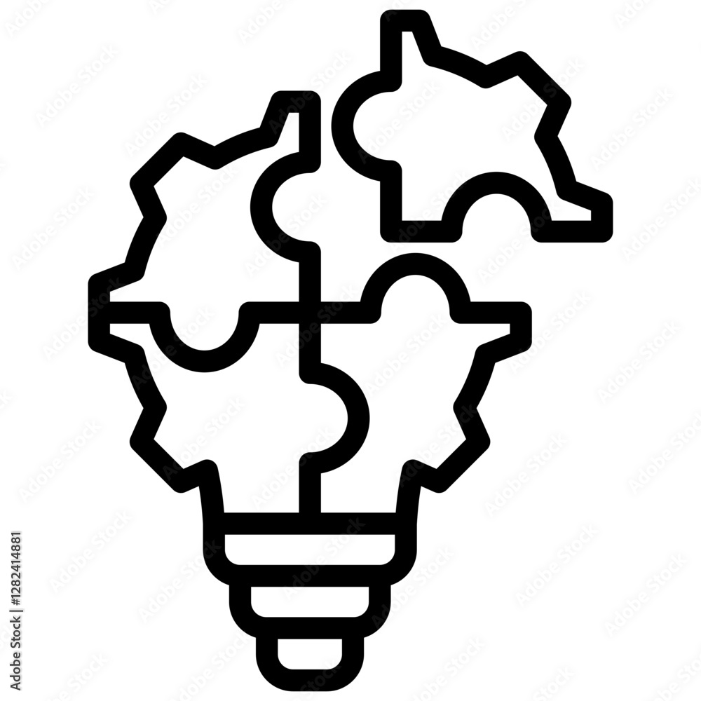 Poster Problem Solving Outline Icon