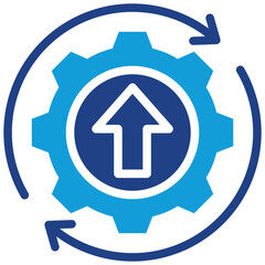 Continuous Improvement Dual Tone Icon