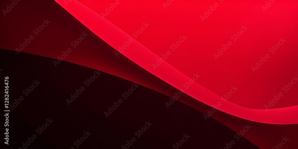 Poster A red and black background with a red line