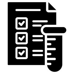 Design Of Experiments Solid Black Icon