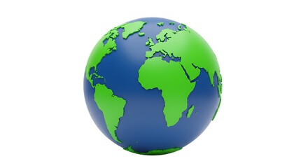 Earth Globe Showing Continents and Oceans