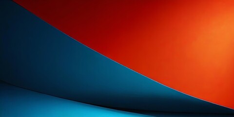 A blue and red striped background