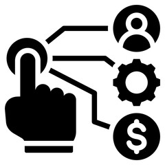Resource Planning Solid Black Icon