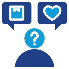 Customer Needs Dual Tone Icon