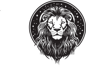 Obraz premium lion head vector