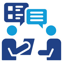 Candidate Interview Dual Tone Icon