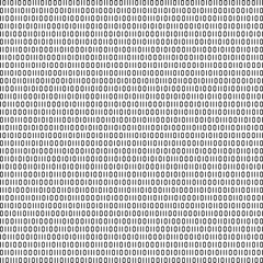 Seamless (you see 4 tiles) binary code abstract pattern background with transparent backdrop
