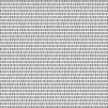 Seamless (you see 4 tiles) binary code abstract pattern background with transparent backdrop

