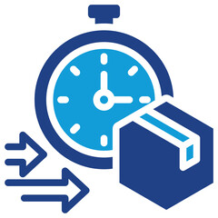 Just In Time Dual Tone Icon