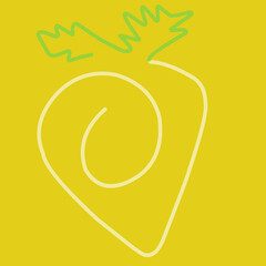 vector illustration of a golden om symbol