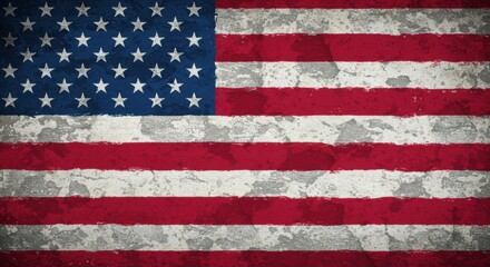 Fototapeta premium Waving American flag showcasing vibrant textures and colors.