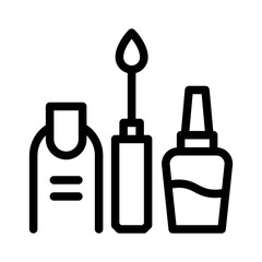 nail polish line icon