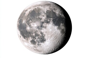 Naklejka premium Moon transparent png, isolated lunar space graphic resource