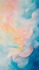 Fototapeta premium Pastel Acrylic Swirls Blending Seamlessly