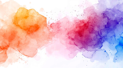 Soft Watercolor Splashes in Pastel Shades
