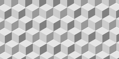 White geometric cube creative concept triangle overlap square technology background. square and triangle wallpaper. seamless triangles shape mosaic backdrop art texture vector grid. 