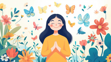 Happiness is letting go, A high-fidelity image representing the concept of letting go of limiting beliefs for personal growth.
