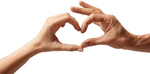 Two Hands Forming a Heart Shape Close up Romantic Gesture Love and Affection Concept