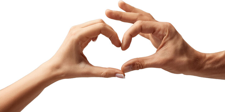 Two Hands Forming a Heart Shape Close up Romantic Gesture Love and Affection Concept