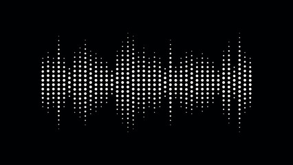 Audio equalizer graphic. Sound wave visualization. Music spectrum. Digital audio pattern