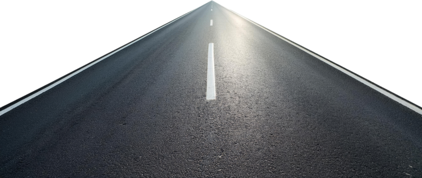 Asphalt Road Highway Lane Markings Straight Road Open Road Journey Travel Destination Perspective