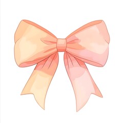 soft pastel bow, generation AI 