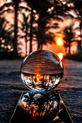 Lans ball at the Sunrise in Tropics