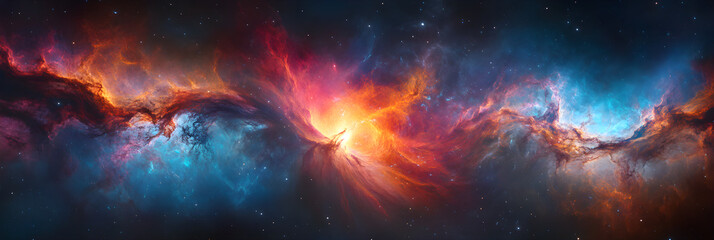 Celestial Brilliance of Distant Quasar in the Cosmic Abyss