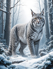 Obraz premium Elegant Hunter: Lynx