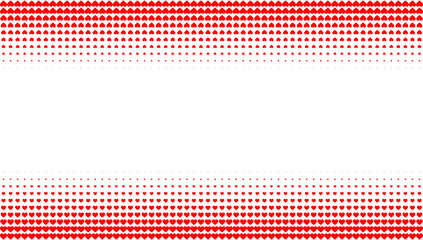 red heart halftone background vector