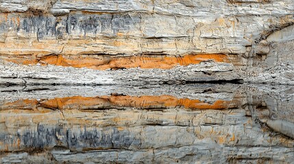 Fototapeta premium Abstract Rock Formation Reflection in Water