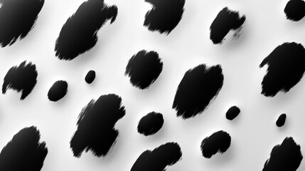 Artistic black and white cow print pattern digital design abstract environment creative viewpoint