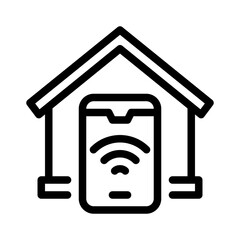 smart home line icon
