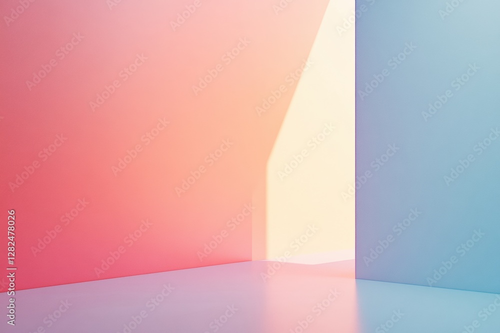 Poster Modern minimalist background with soft gradients perfect for text placement. Generative AI