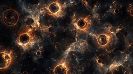 Supermassive black hole expels glowing star streams amid galactic collision, revealing cosmic chaos and creation.
