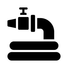 garden hose glyph icon