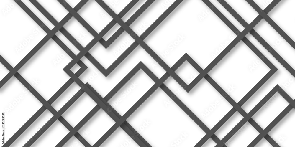 Poster abstract geometric lines background with diamond and triangle shapes. geometric lines white abstract